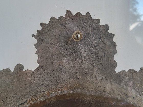 Image 1 of MAGNIFICENT VINTAGE ANTIQUE MIRROR WITH SNAKES ON A PLEXIGLAS BASE, 1970