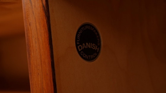 Image 1 of Buffet haut vintage | Bibliothèque | Armoire à disques | Palissandre | Hundevad pour Omann Jun