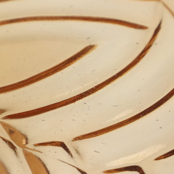 Image 1 of Amber Art Deco Cake Plate Pastry Dish