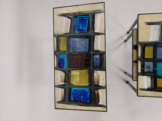 Image 1 of 1 x Juliette Belarti mimiset 3 tafels gesigneerd.  1960's