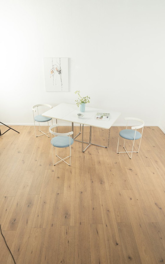 1970s Folding Table, Christian Taube, Läsko – Dining tables, Metal, Chrome (photo 13 of 18)