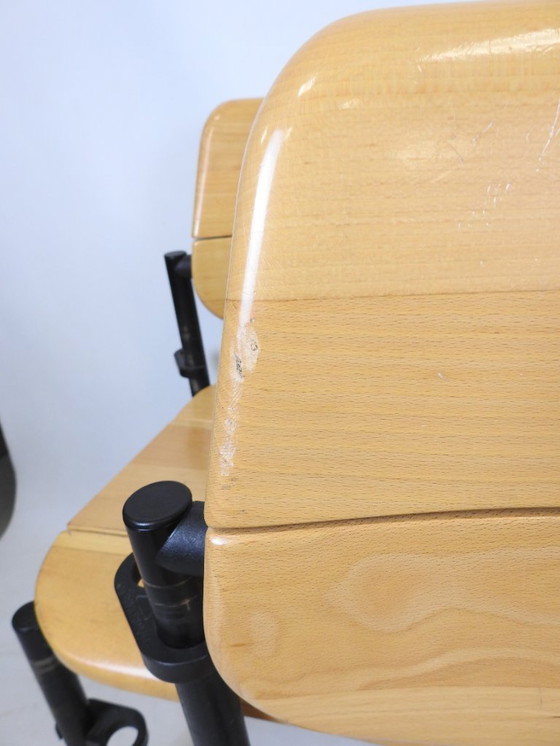 Image 1 of 6 Vintage Martin Stoll Scandinavian Chairs, 1960s/70s, Beige with Black Legs