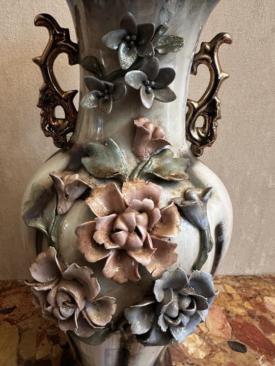 Image 1 of Große chinesische Vase H 45 cm - 20. Jahrhundert