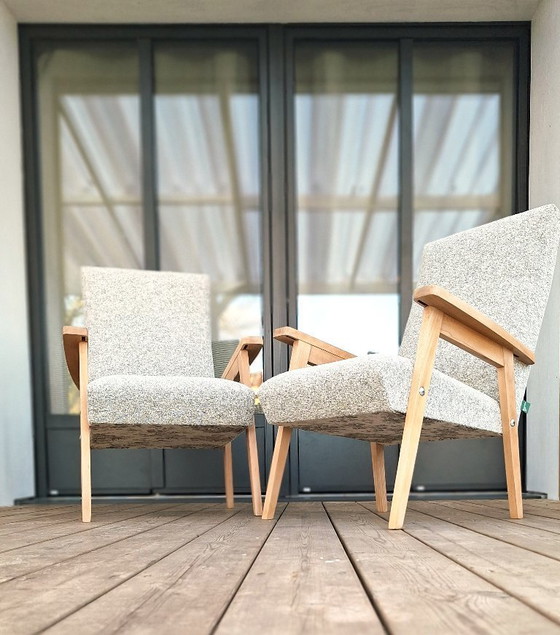 Image 1 of Paar skandinavischer Sessel des Modells „Loft“