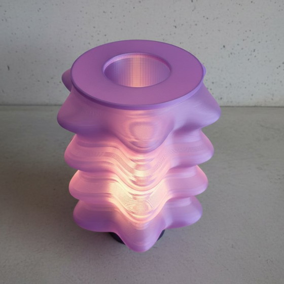 Image 1 of Purple Design Table Lamp – Modern Ambient Light