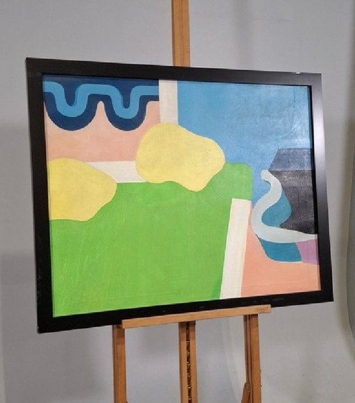 Painting "Untitled" Rob van Praag 77x97 cm 1968