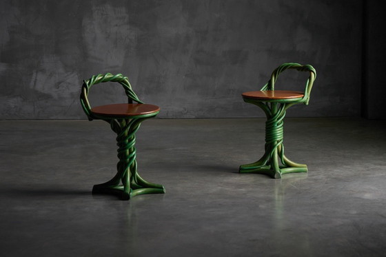 Image 1 of Sgabelli a forma di vite, Francia, fine XX secolo