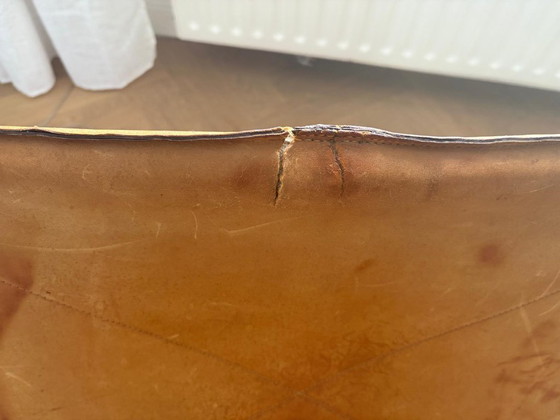 Image 1 of Autentiche sedie vintage PK22 di Poul Kjærholm - Patina cognac invecchiata