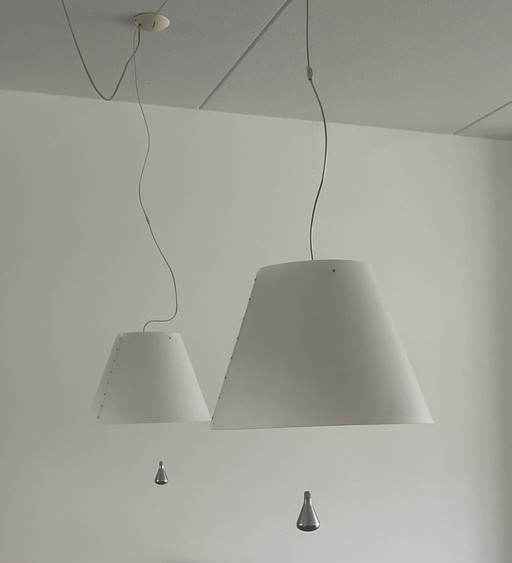 Luceplan Constanza lampe suspendue up&down blanc