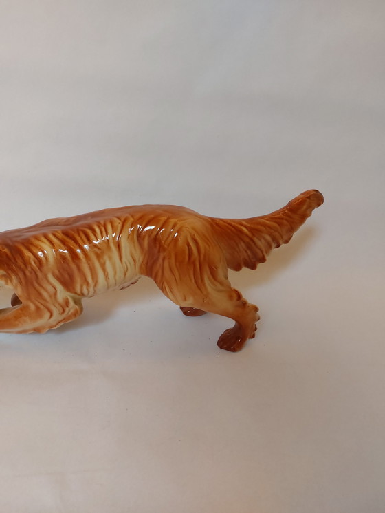 Image 1 of Statue vintage chien setter irlandais
