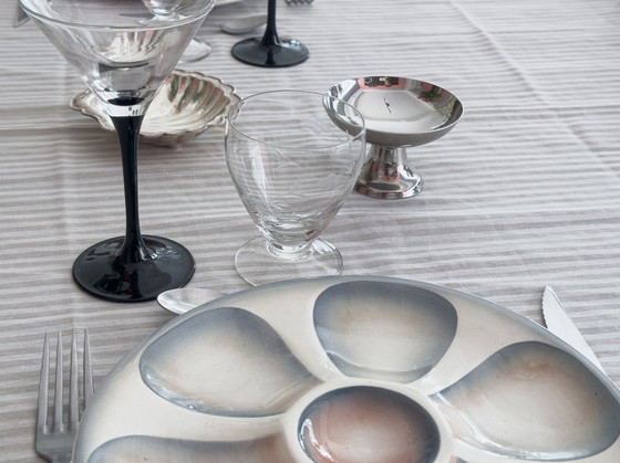 Image 1 of 4er-Set Luminarc-Cocktailgläser mit schwarzem Stiel