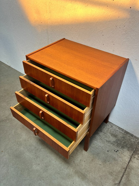 Commode vintage, Bertil Fridhagen Pour Bodafors, Suède 1960s, Bois, Marron, Scandinavian (photo 13 sur 14)