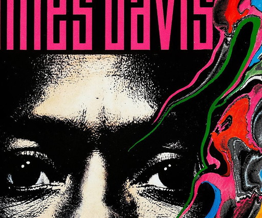 Miles Davis soprannominato "Il Principe delle Tenebre" - Manifesto jazz 1989 - 70 × 100 cm