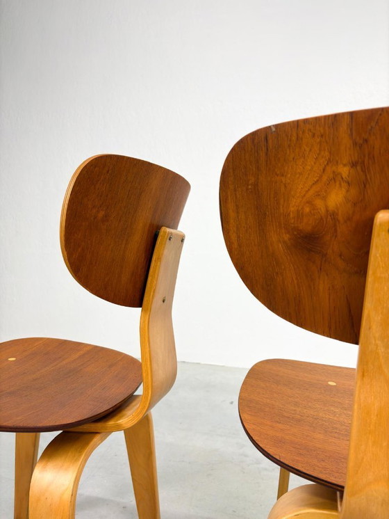 Image 1 of Set Pastoe SB02 Dining Room Chairs by Cees Braakman