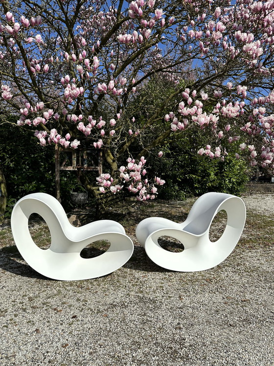 Image 1 of Magis Voido White Rocking Chair Rocking Chair 2 St