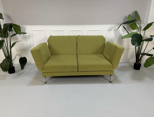 Brühl Moule Sofa Grün Schlafsofa Designer Couch Stoff