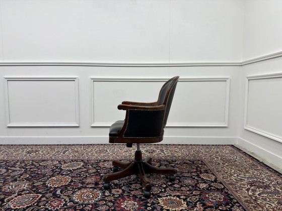 Klassischer italienischer Bürostuhl – Bürostühle, Metal, Wood (photo 3 of 7)