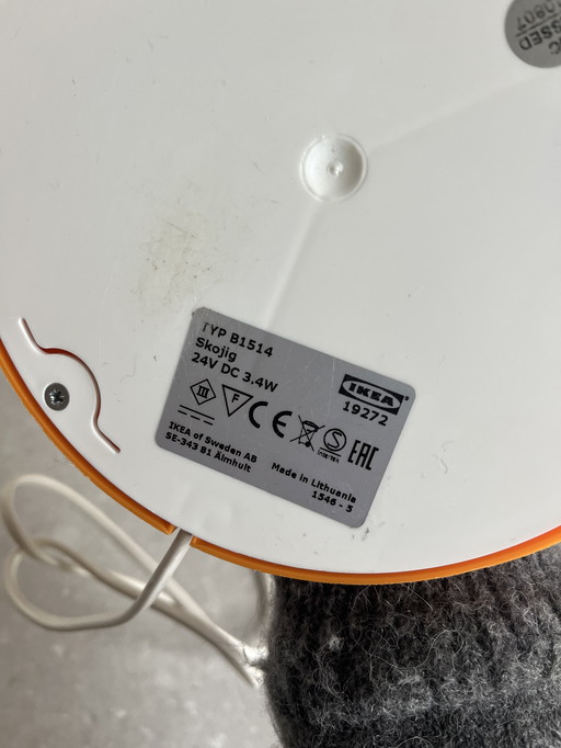 Vintage IKEA Skojig bureaulamp oranje