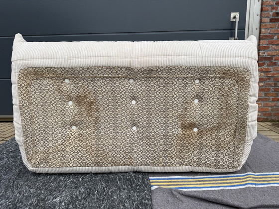 Image 1 of Ligne Roset Togo 2x 2-seater and 1x 3-seater in Beige Corduroy
