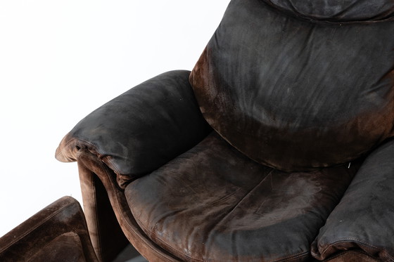 Image 1 of Saporiti Italia P60 armchair with ottoman Vittorio Introini