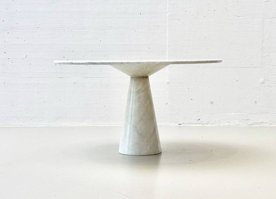 Image 1 of Round table in Carrara marble by Carlo Scarpa for Cattelan Italia, 1970s