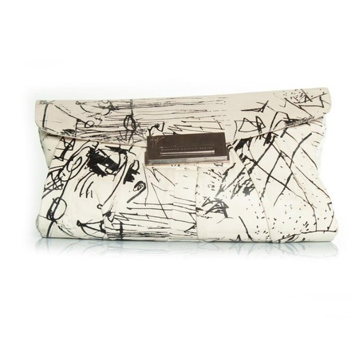 Giuseppe Zanotti, schwarz-weiße Clutch
