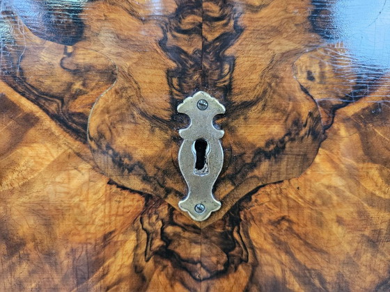 1940s Art Decò walnut chest of drawers, Wood, Brown, Klassiek (photo 10 of 24)