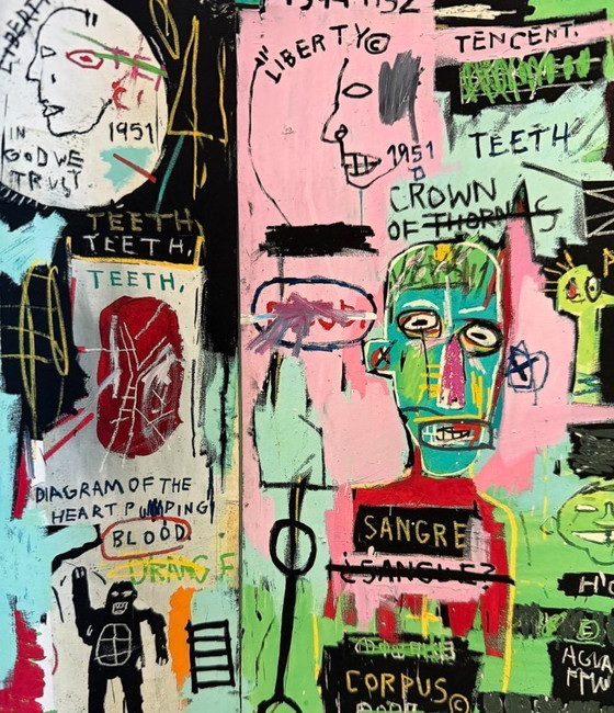 Image 1 of Jean Michel Basquiat (1960-1988), In het Italiaans, 1983, Copyright Estate of Jean Michel Basquiat, Licensed by Artestar New Yor