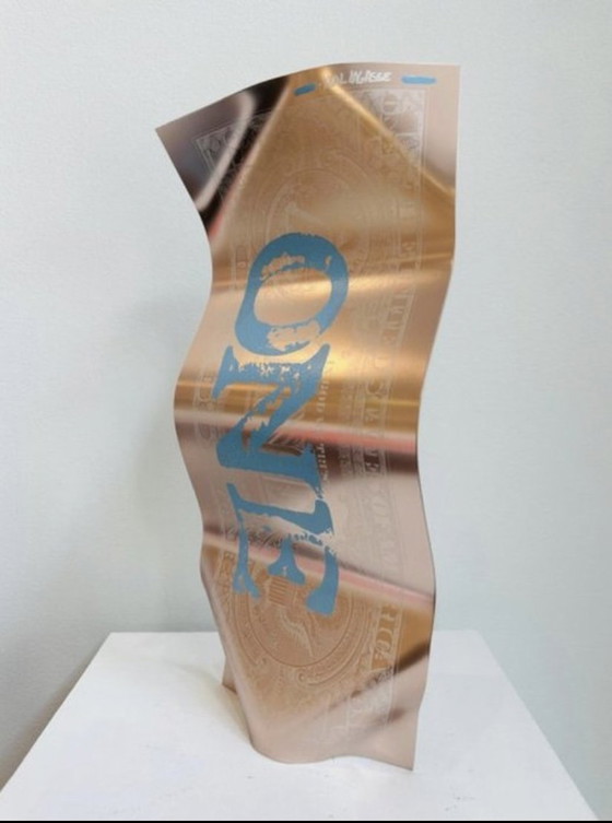 ONE DOLLAR WONDER ROSE ONE - KARL LAGASSE – Oggetti decorativi, Aluminium (photo 5 of 7)