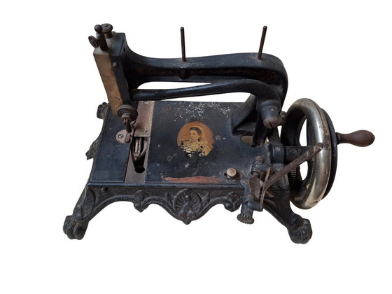 Image 1 of Rare Antique Junker & Ruh Sewing Machine - Model "Rhineland" / F - Late 19th Century
