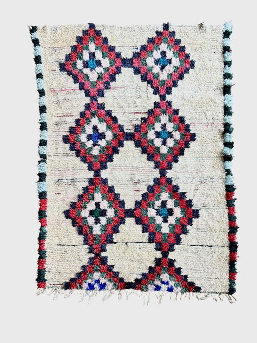 Marokkaans Vintage Berber Wollen Vloerkleed