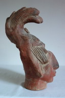 Ancient Mayan head sculpture of King Pakal