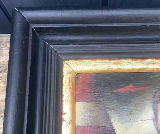 Image 1 of Kevin Hendley - Le présentateur météo, peinture à l'huile originale