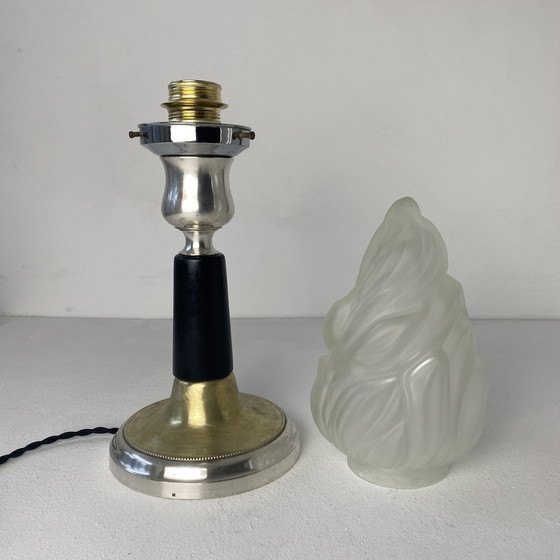 Image 1 of Ancienne Lampe A Poser Art-Deco Vintage