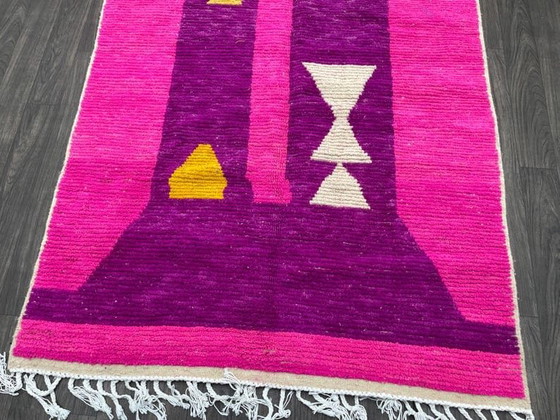 Tapis en laine pure fait main traditionnelle taille 2/3 m – Wool (photo 6 of 9)