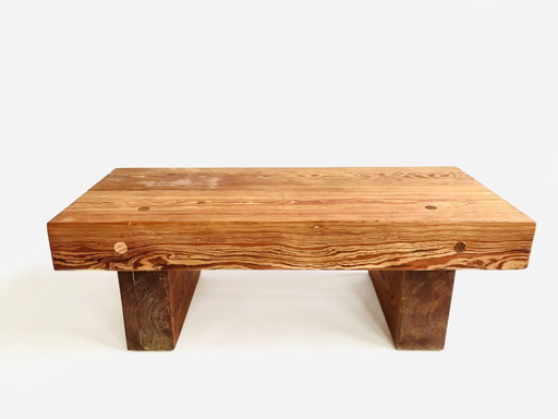 Massief houten salontafel