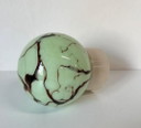 Vintage Green Marbled Ball Thabur 1930s Lamp