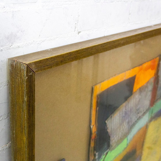 Image 1 of Christian Kares, Abstrakte Komposition, 1990er Jahre, Acryl auf Karton, gerahmt