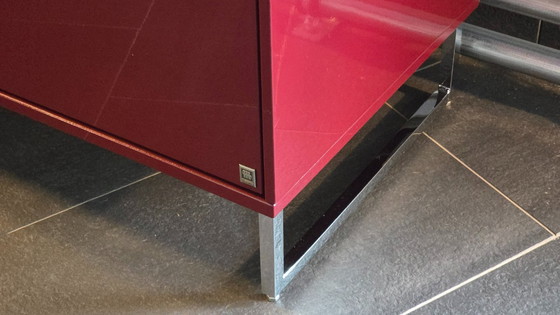 Image 1 of Musterring Kara Frame Wandschrank bordeaux Hochglanz
