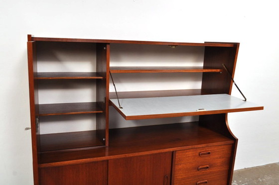 Image 1 of Vintage medium highboard in teak, 1960s