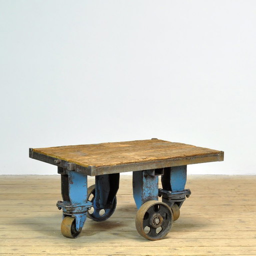 mesa de centro industrial, años 60