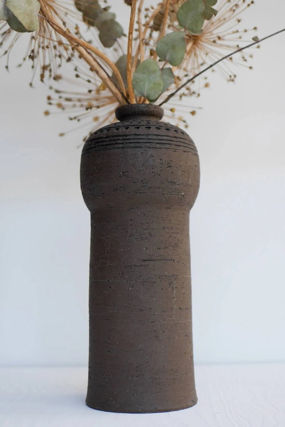 Image 1 of Modernist, earthenware ceramic vase by Inger Persson for Rörstrand, Sweden