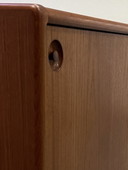 H.W. KLEIN PER BRAMIN LATERALE IN LEGNO DI TEAK 225 cm DANIMARCA 1960
