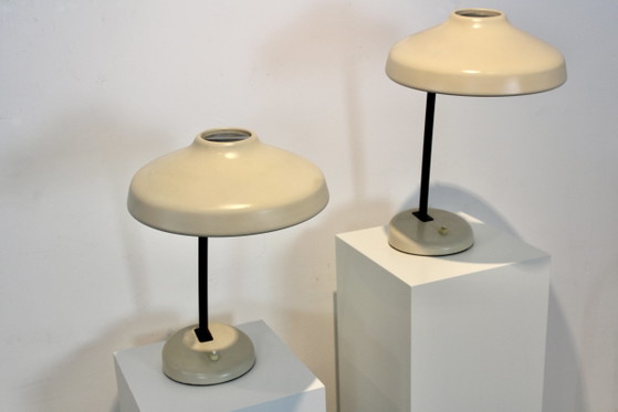 Set of adjustable Hemi Desk Lamps, Sweden, polished steel (photo 2 of 11)