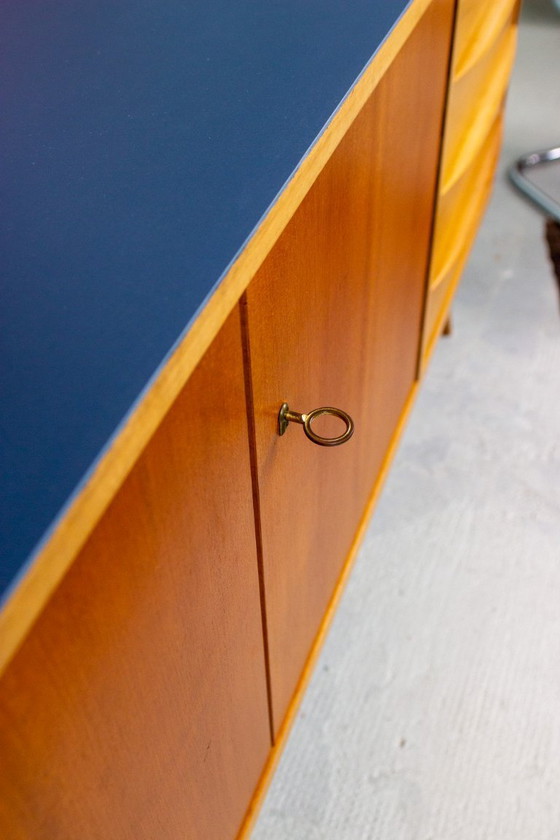 Image 1 of Vintage sideboard chest of drawers Mid Century teak nut 60s