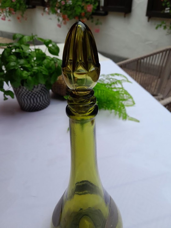 Caraffa verde Empoli italiana vintage. Anni '60/'70. – Oggetti decorativi, Glass (photo 3 of 5)