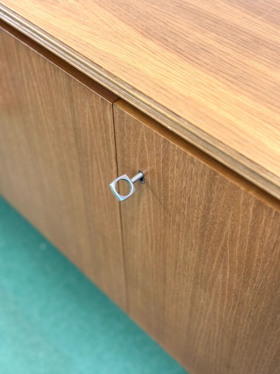 Credenza in teak Mid-Century, anni '60, Credenze, Legno, Metallo, Mid Century Modern (foto 6 di 8)