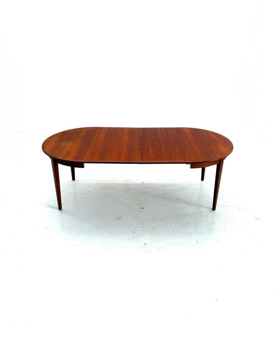 Vintage verlengbare Deense teakhouten eettafel ‘60 (photo 3 of 14)