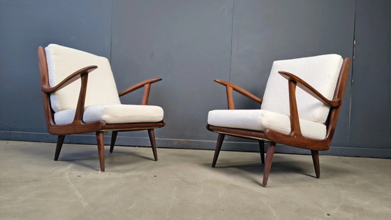 Paire de fauteuils De Ster Gelderland, années 1960 – Wood, Mid Century Modern (photo 2 of 11)