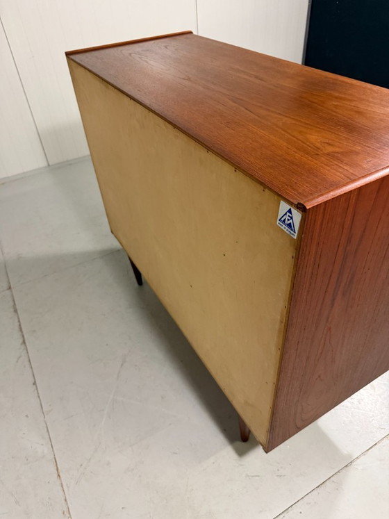 Image 1 of Henning Jørgensen teak chest of drawers Fredericia Denmark